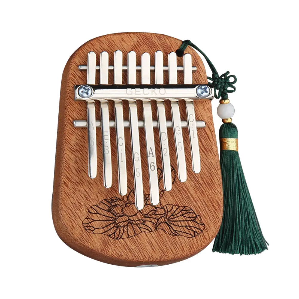 Compact and sleek 8-key kalimba, modern design.