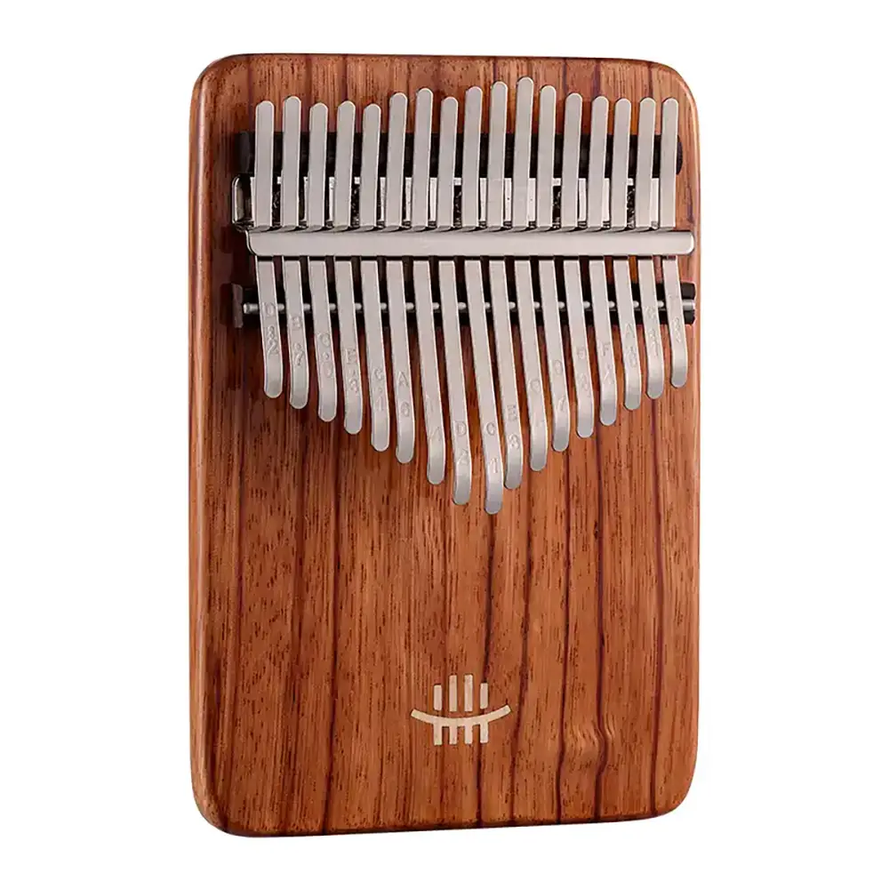 Portable thumb piano with 17 keys