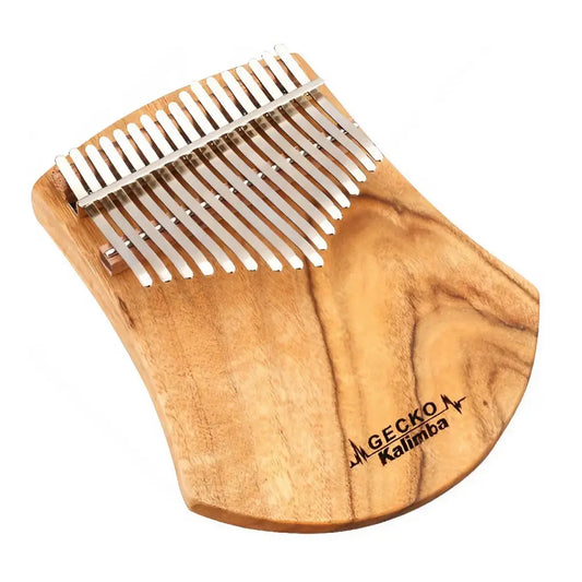 Overview of the Gecko 17 key kalimba, showcasing its full design.